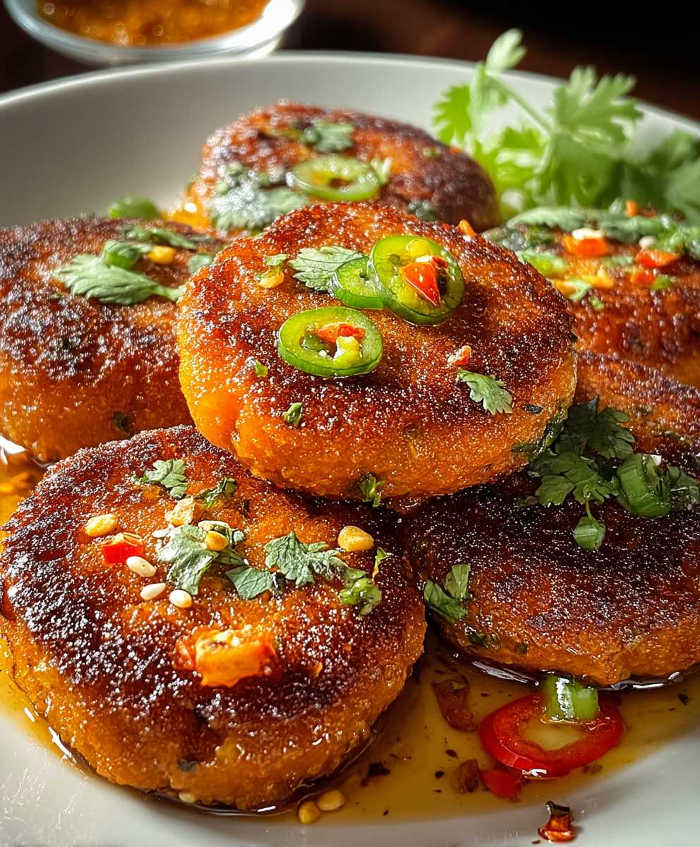 Thailändische Süßkartoffel Curry Frikadellen