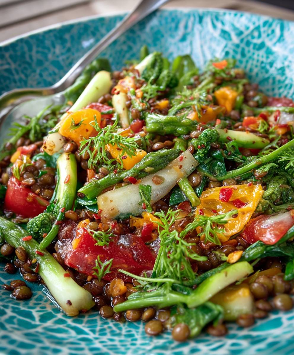 Linsen Salat orientalisch