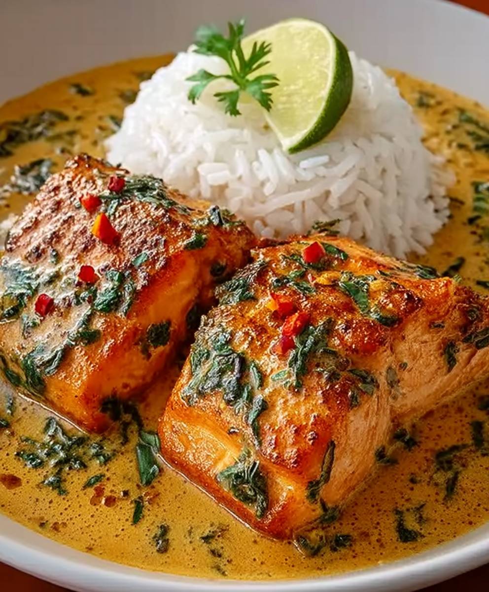 Kokos Curry Lachs