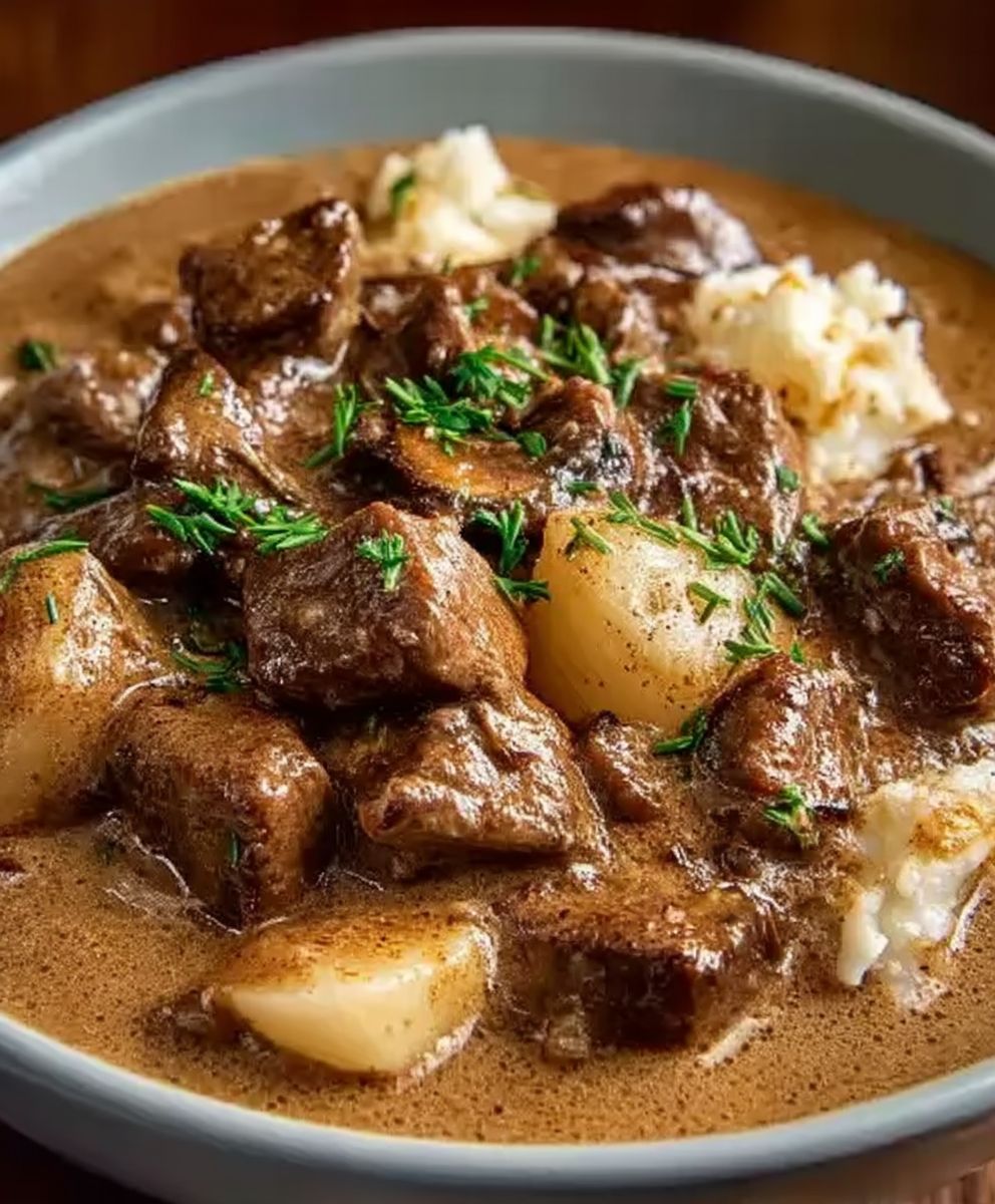 Rindfleisch Stroganoff Eintopf