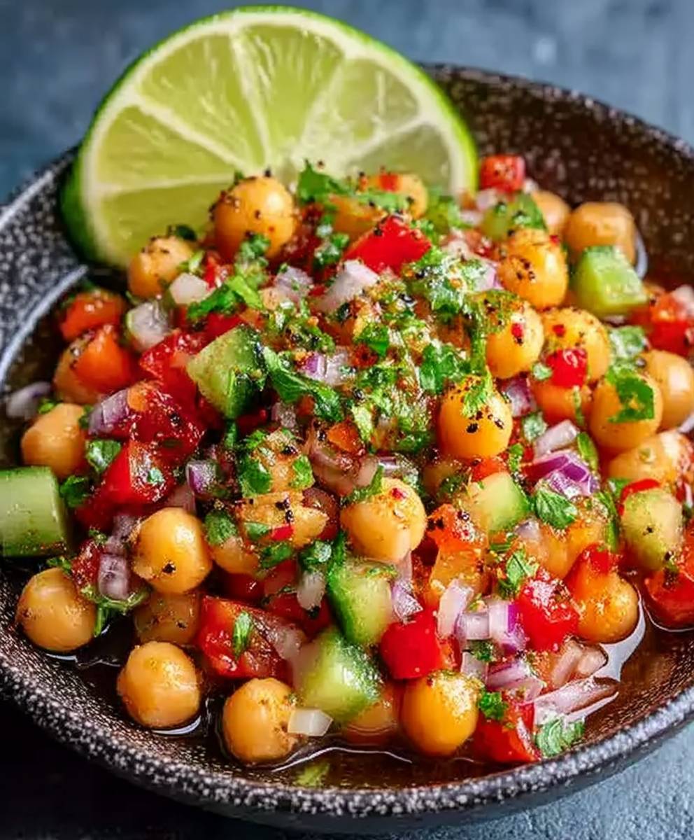 Vegane Kichererbsen Ceviche