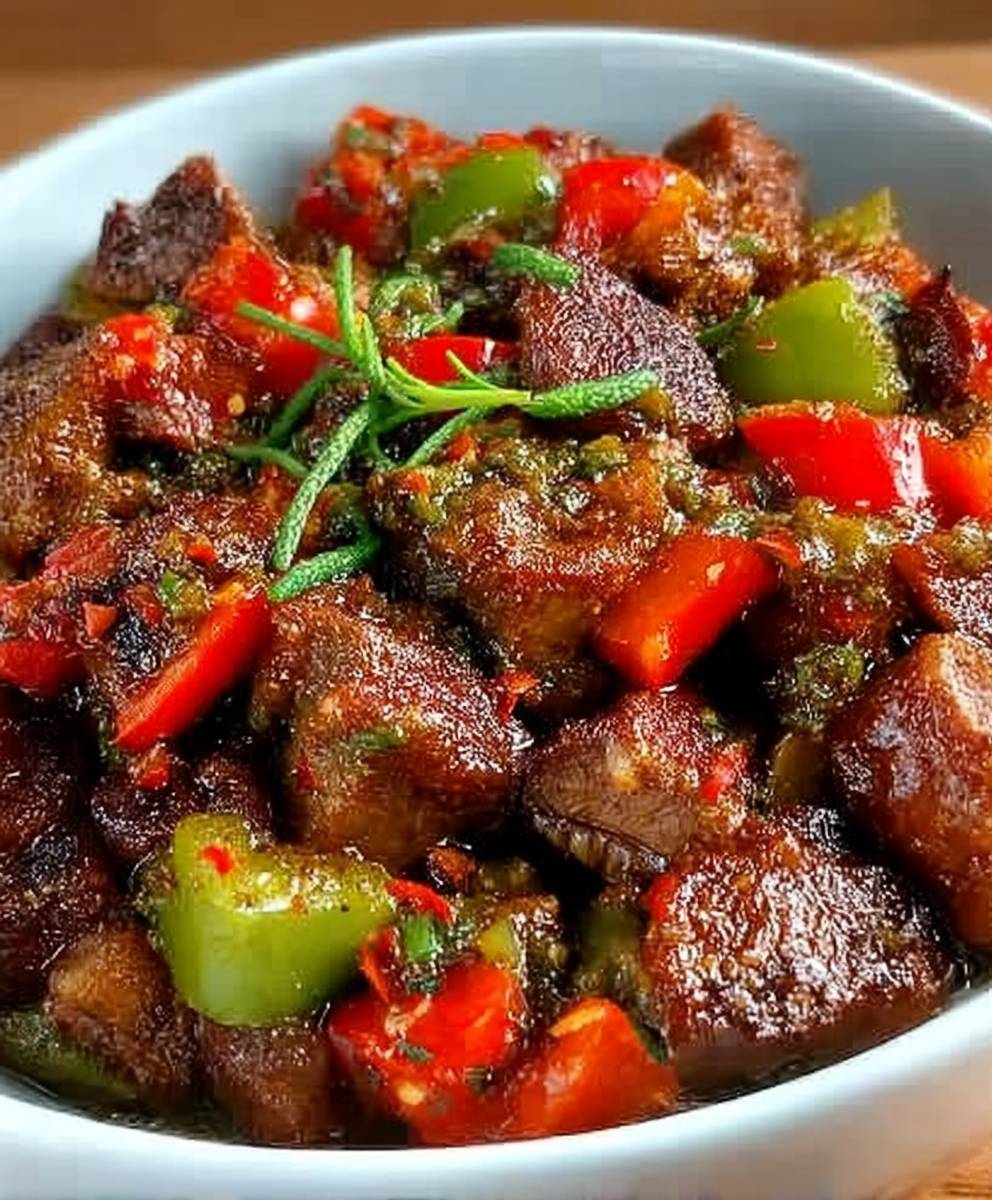 Pfeffriges Ziegenfleisch Asun