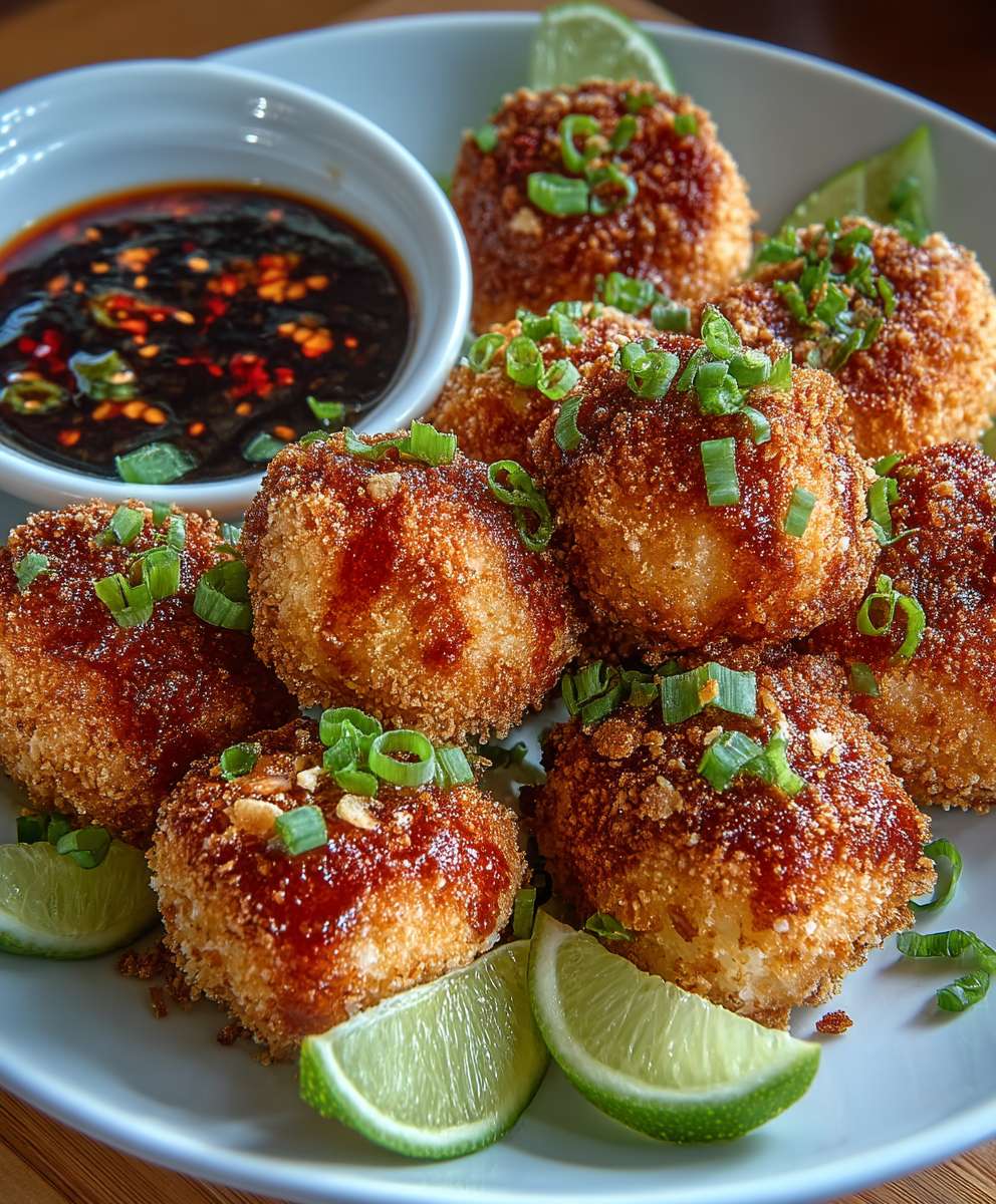 Knusprige Garnelenbällchen Asiatisch