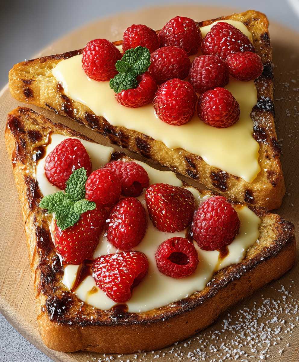 Vanillepudding Joghurt Toast