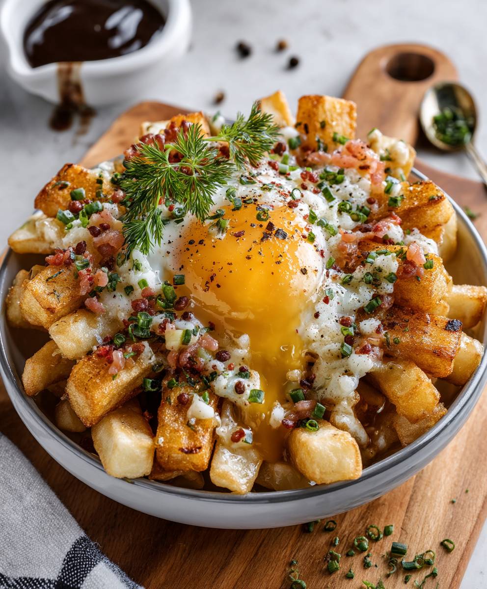 Frühstück Poutine selber machen