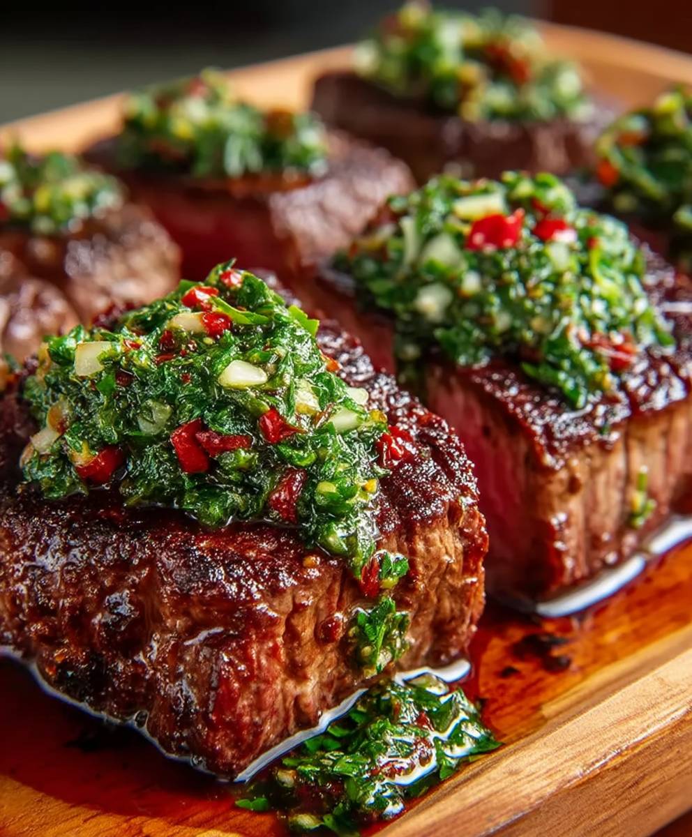 Argentinisches Churrasco Chimichurri