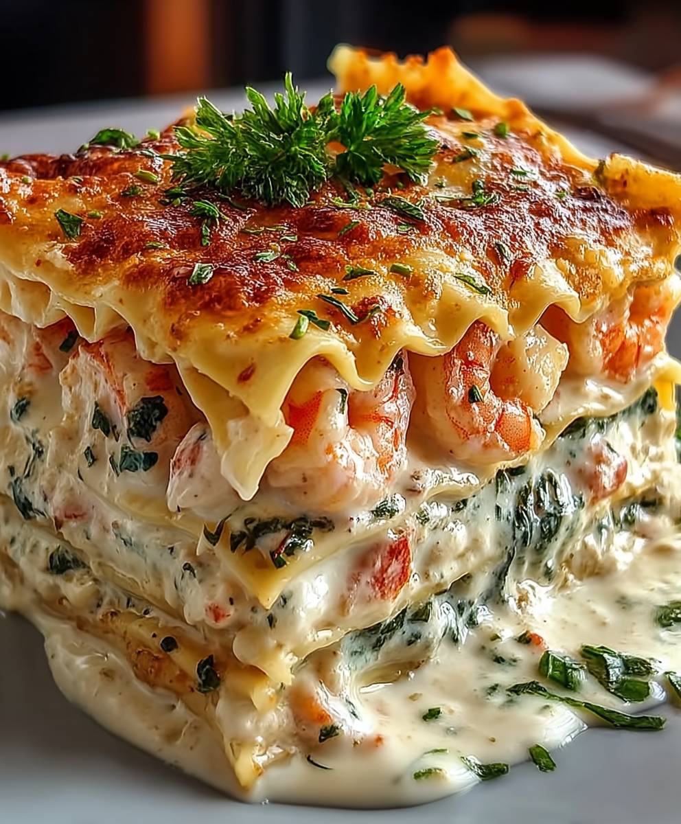 Lasagne mit Garnelen