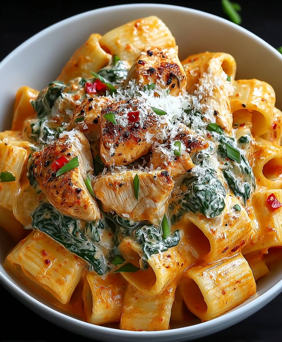 Paprika Hähnchen Pasta schnell