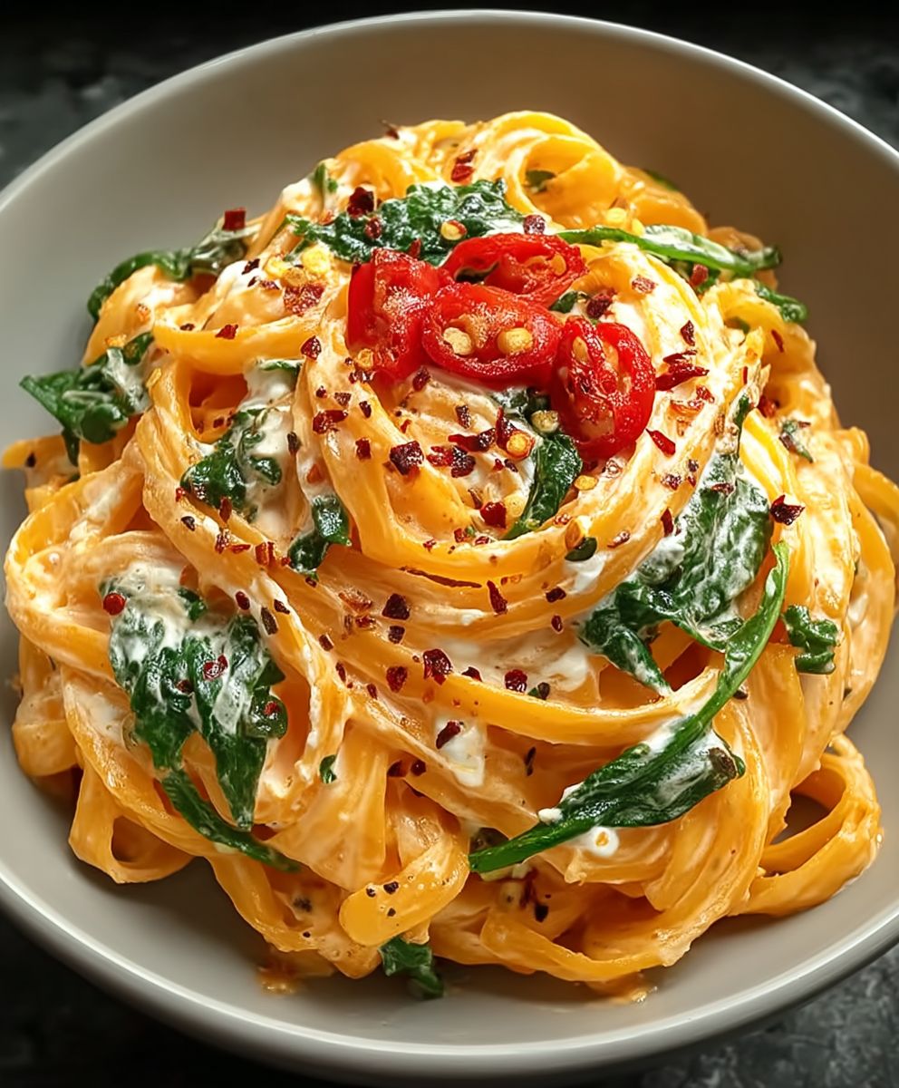Würzige cremige Pasta