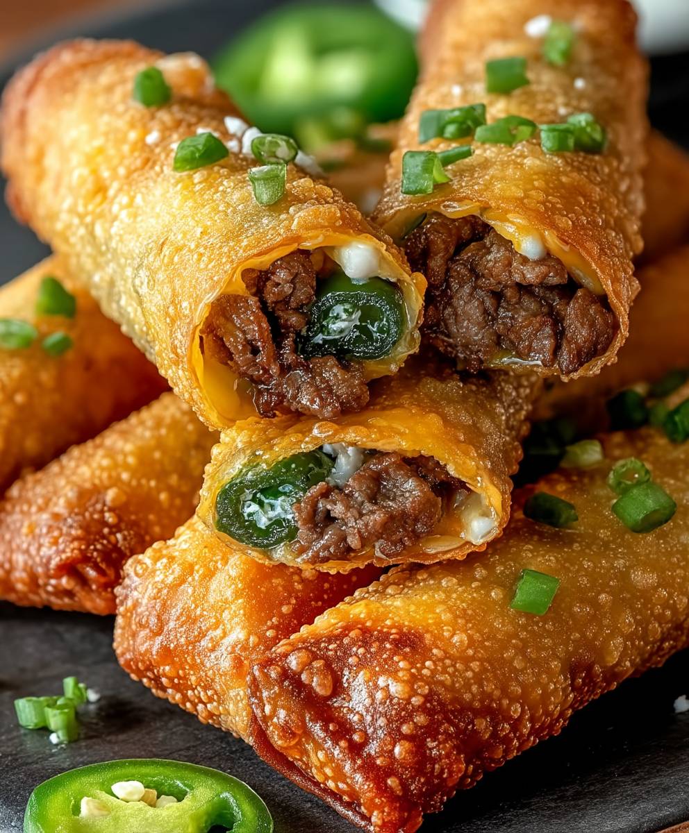 Beef Jalapeno Popper Frühlingsrollen