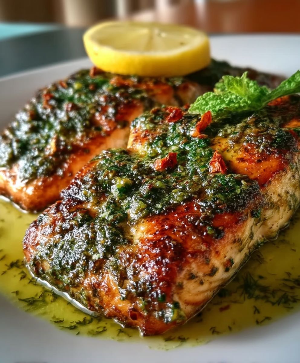 Pesto Lachs braten