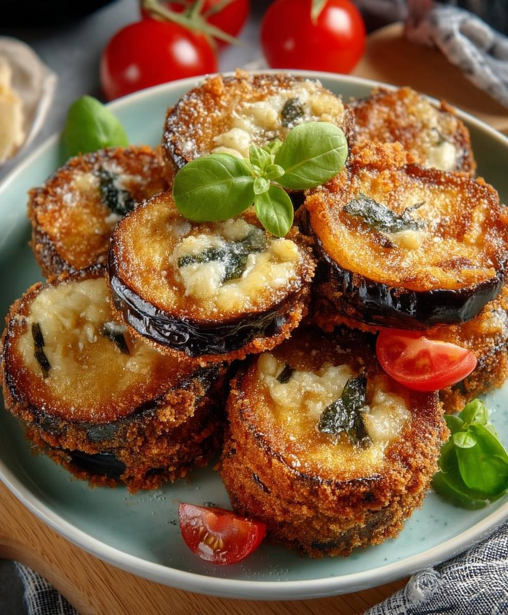 Frittierte Aubergine zubereiten