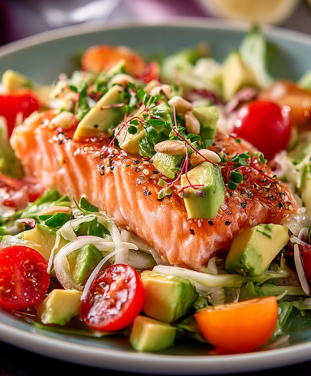 Lachs Avocado Salat schnell