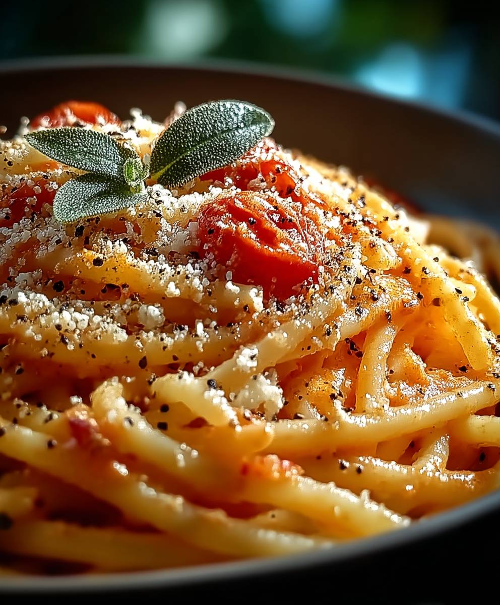 Cremige Tomaten Pasta Käse