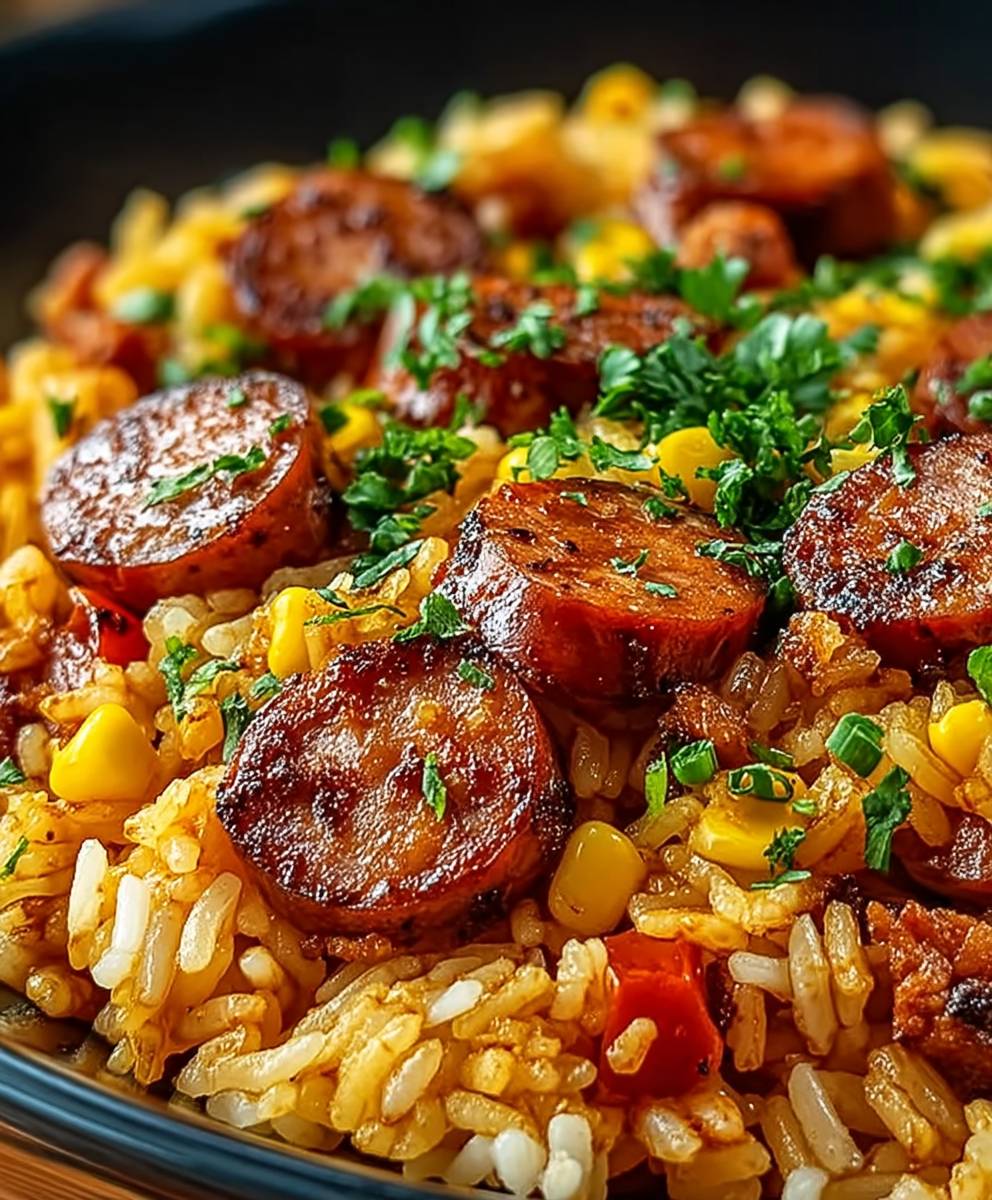 Cajun Wurst Reis Pfanne