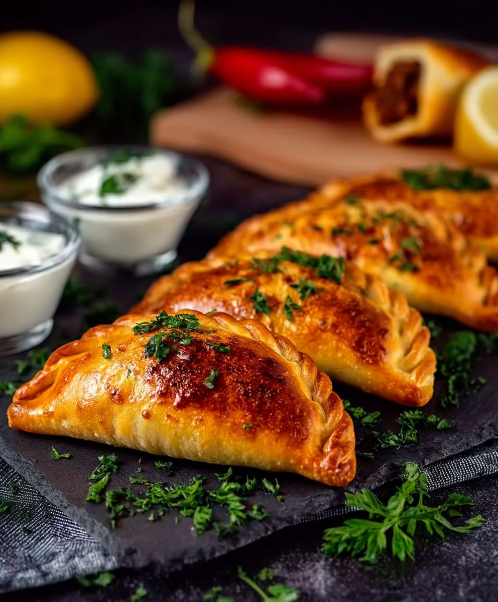 Empanadas mit Hackfleisch Füllung