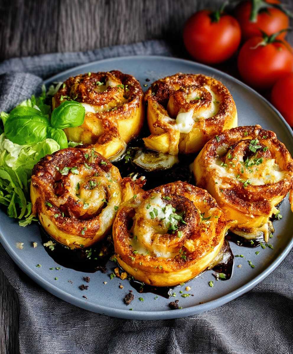 Pizzaschnecken backen