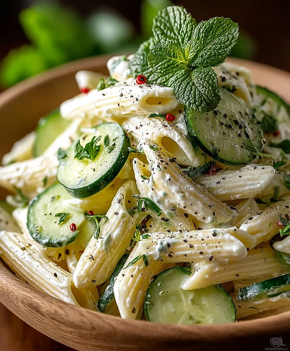 Gurken Nudelsalat einfach
