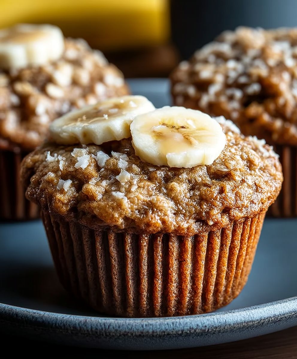 Bananen Haferflocken Muffins gesund