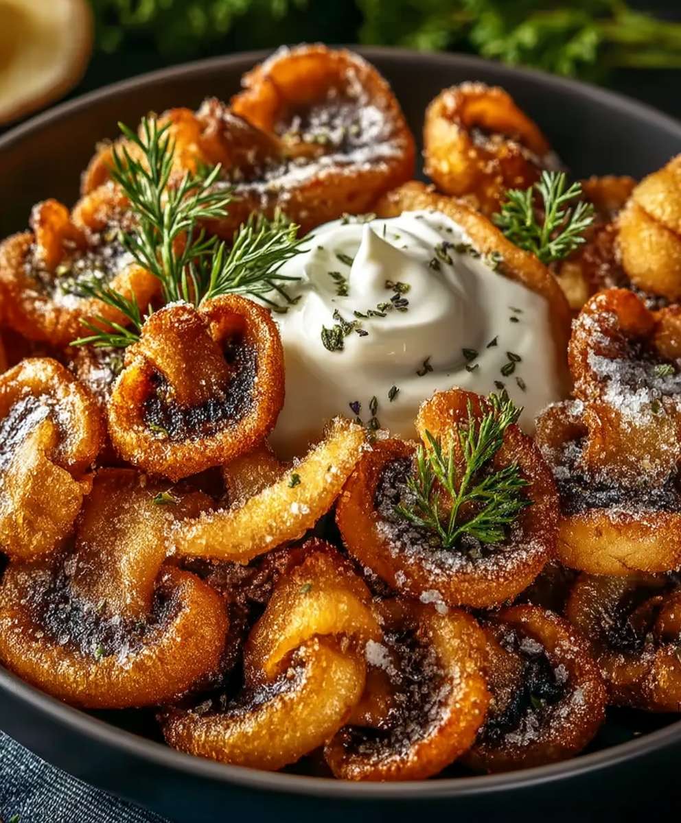 Gebratene Champignons mit Ranch