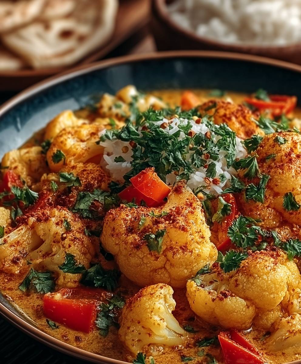 Blumenkohl Curry aus dem Ofen