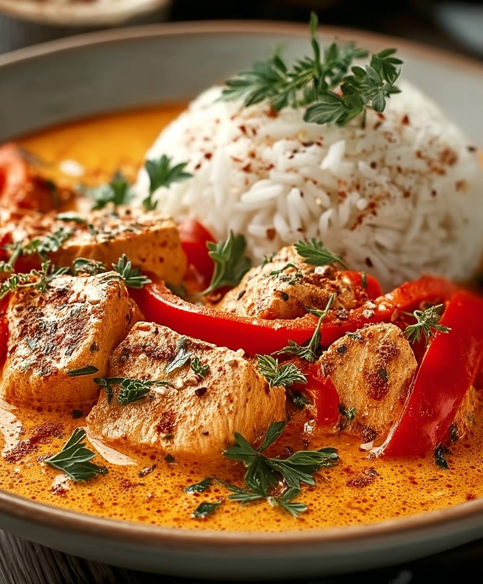 Paprika Gericht cremig