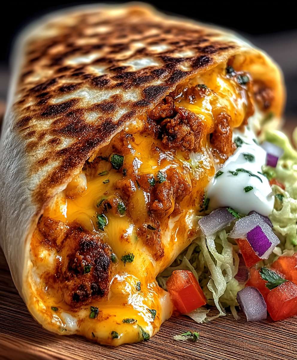 Gegrillter Käse Burrito