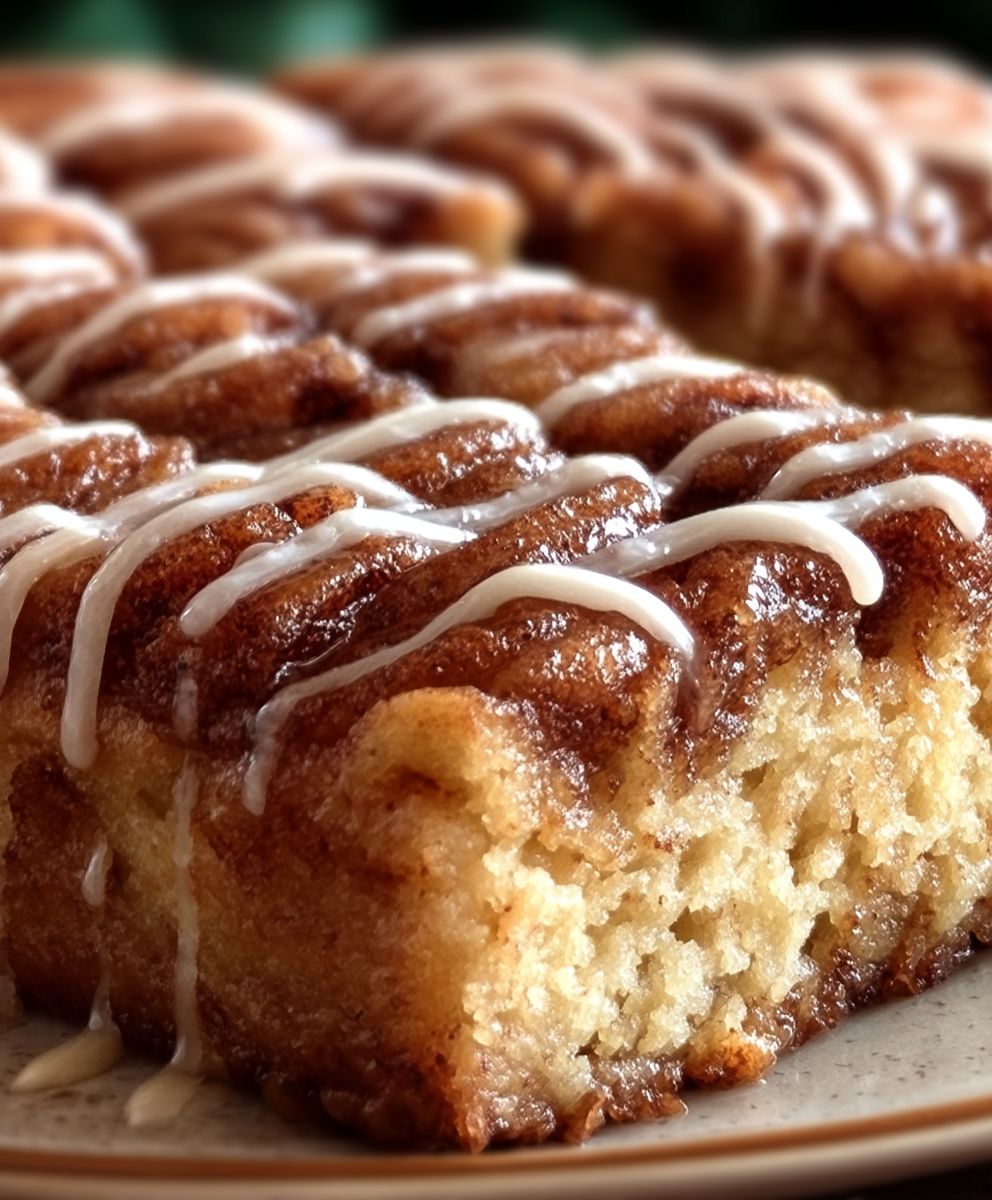 Zimtschneckenkuchen ohne Hefe