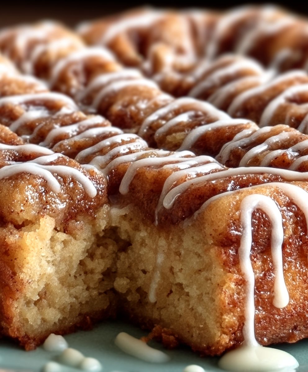 Zimtschneckenkuchen ohne Hefe