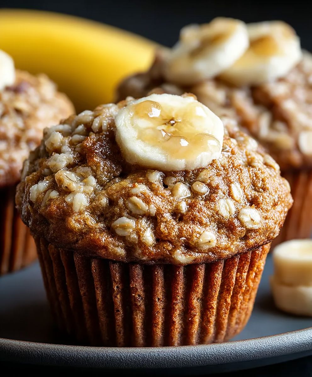 Bananen Haferflocken Muffins gesund