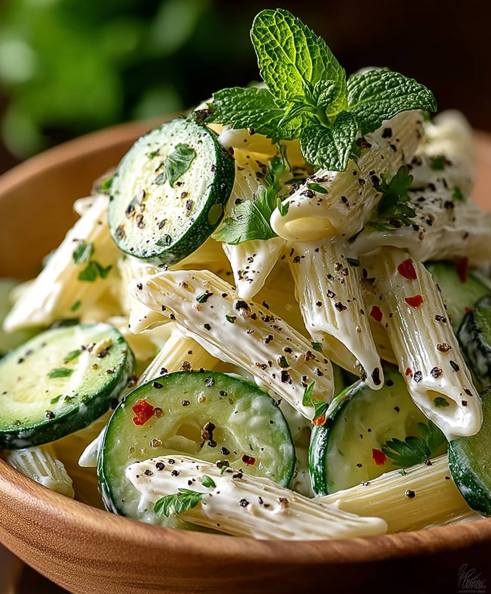 Gurken Nudelsalat einfach
