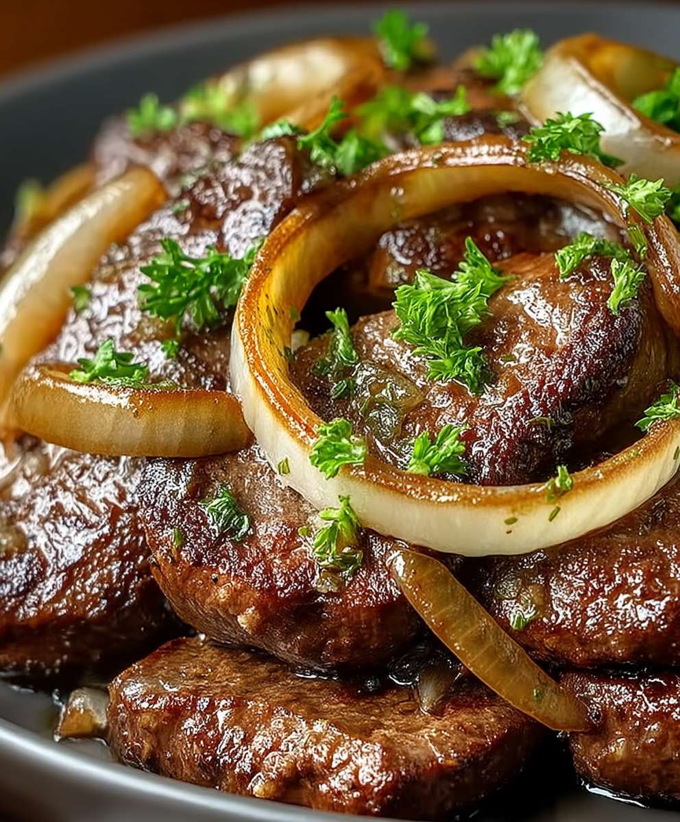 Leber mit Zwiebeln zubereiten