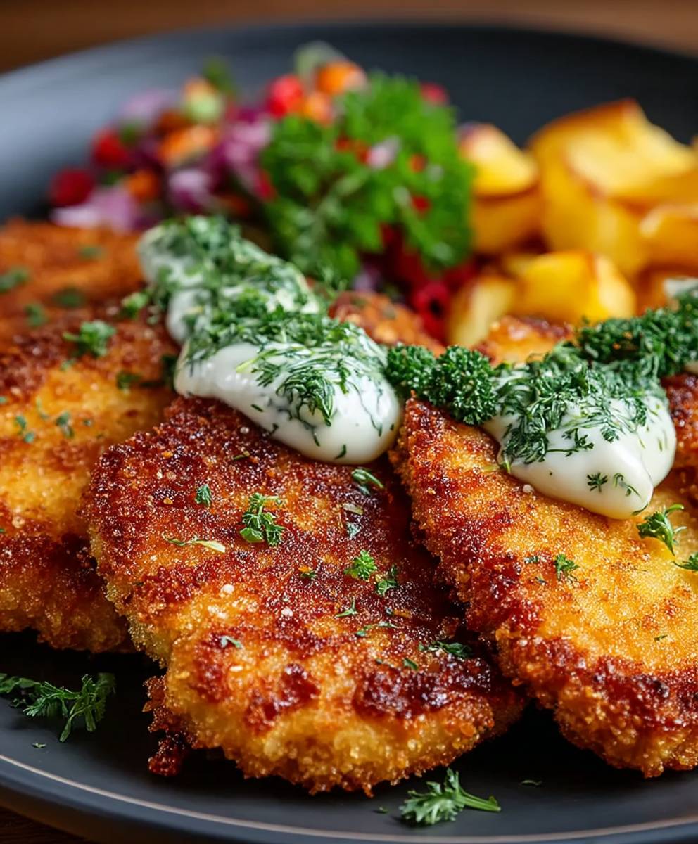Überbackene Partyschnitzel für Gäste
