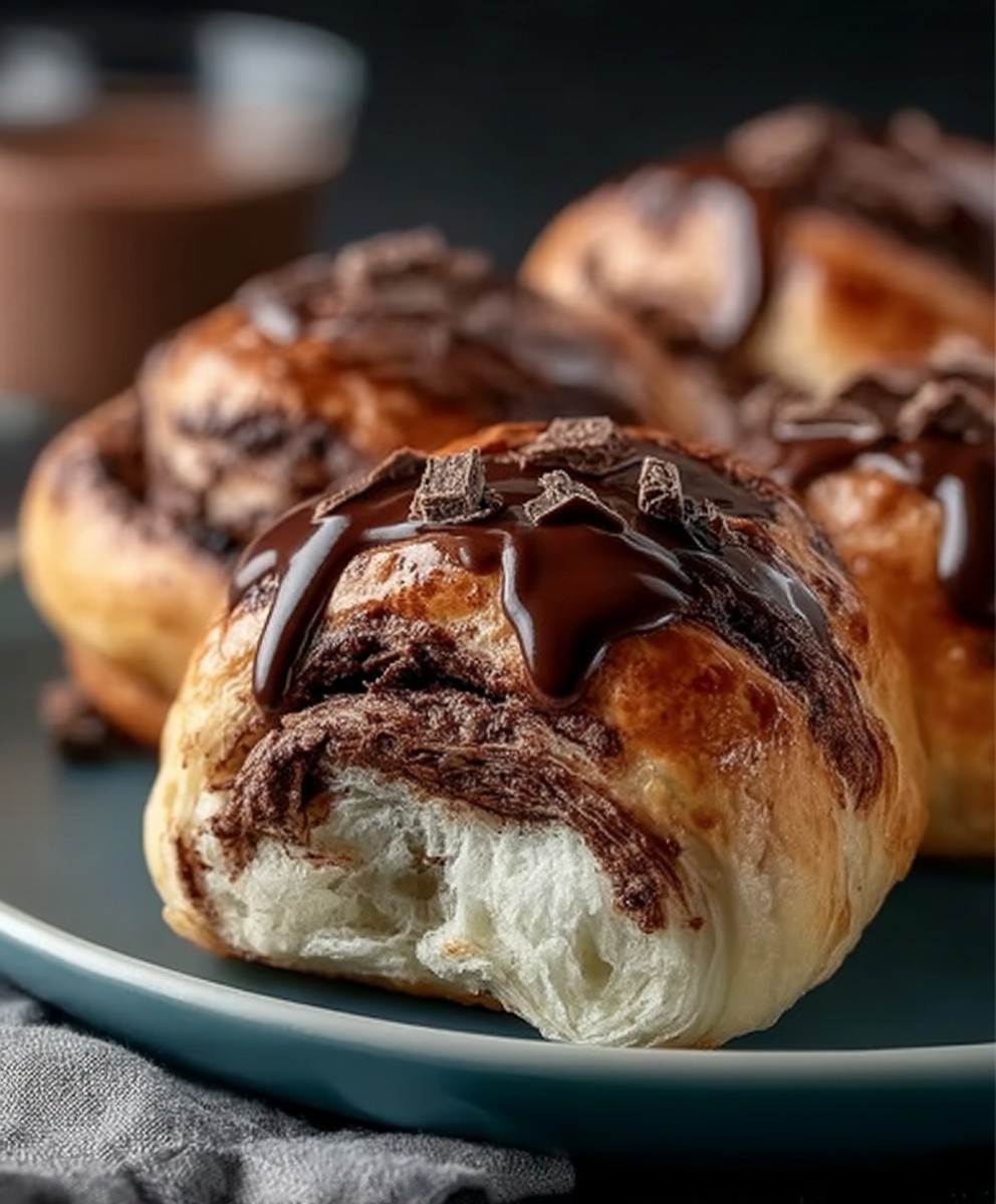 Schokoladen Brötchen backen
