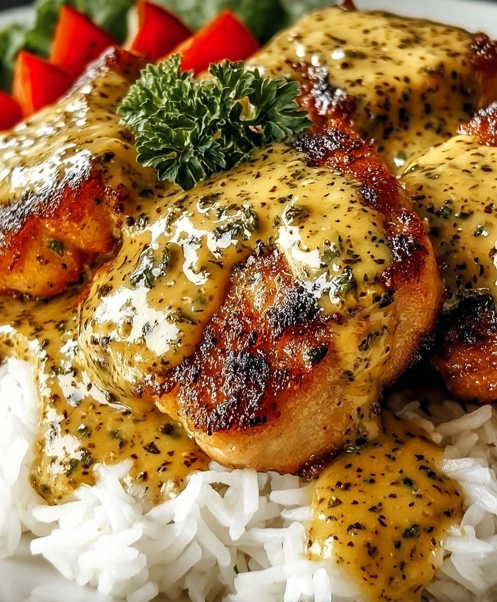 Honig Senf Hähnchen Reis
