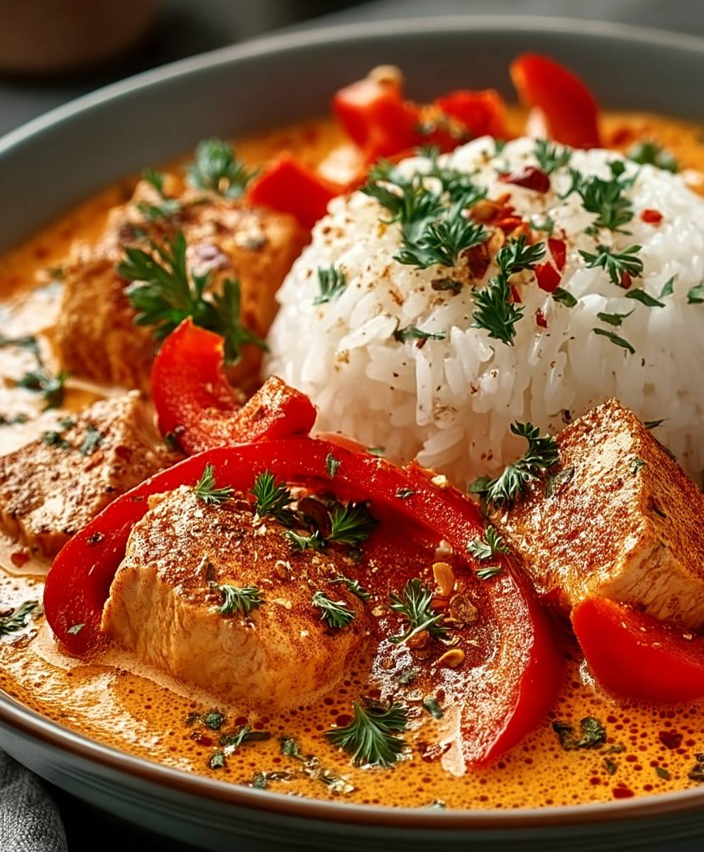 Paprika Gericht cremig