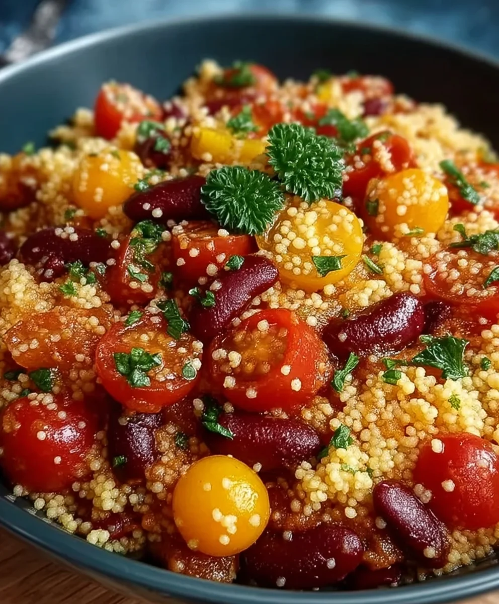 Couscous Pfanne: Tomaten & Kidneybohnen Rezept