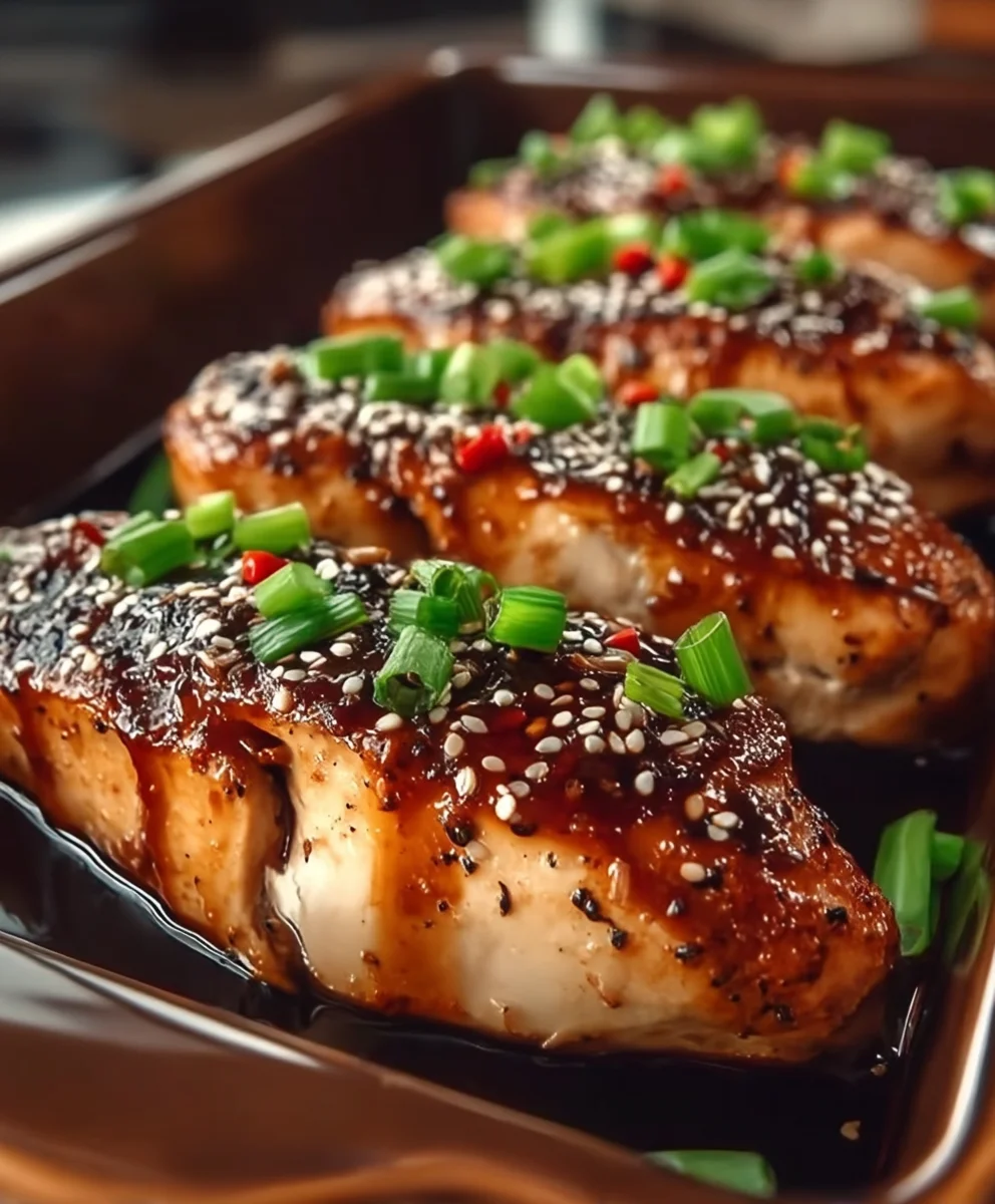 Ultimatives Saftiges Teriyaki Hähnchen aus dem Ofen Rezept