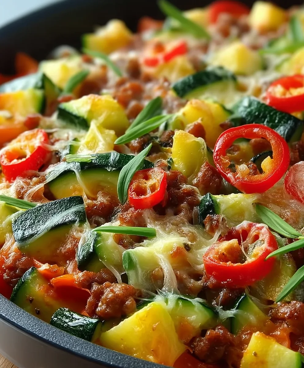 Zucchini Hackfleisch Pfanne: Schnell, einfach, unglaublich gut.