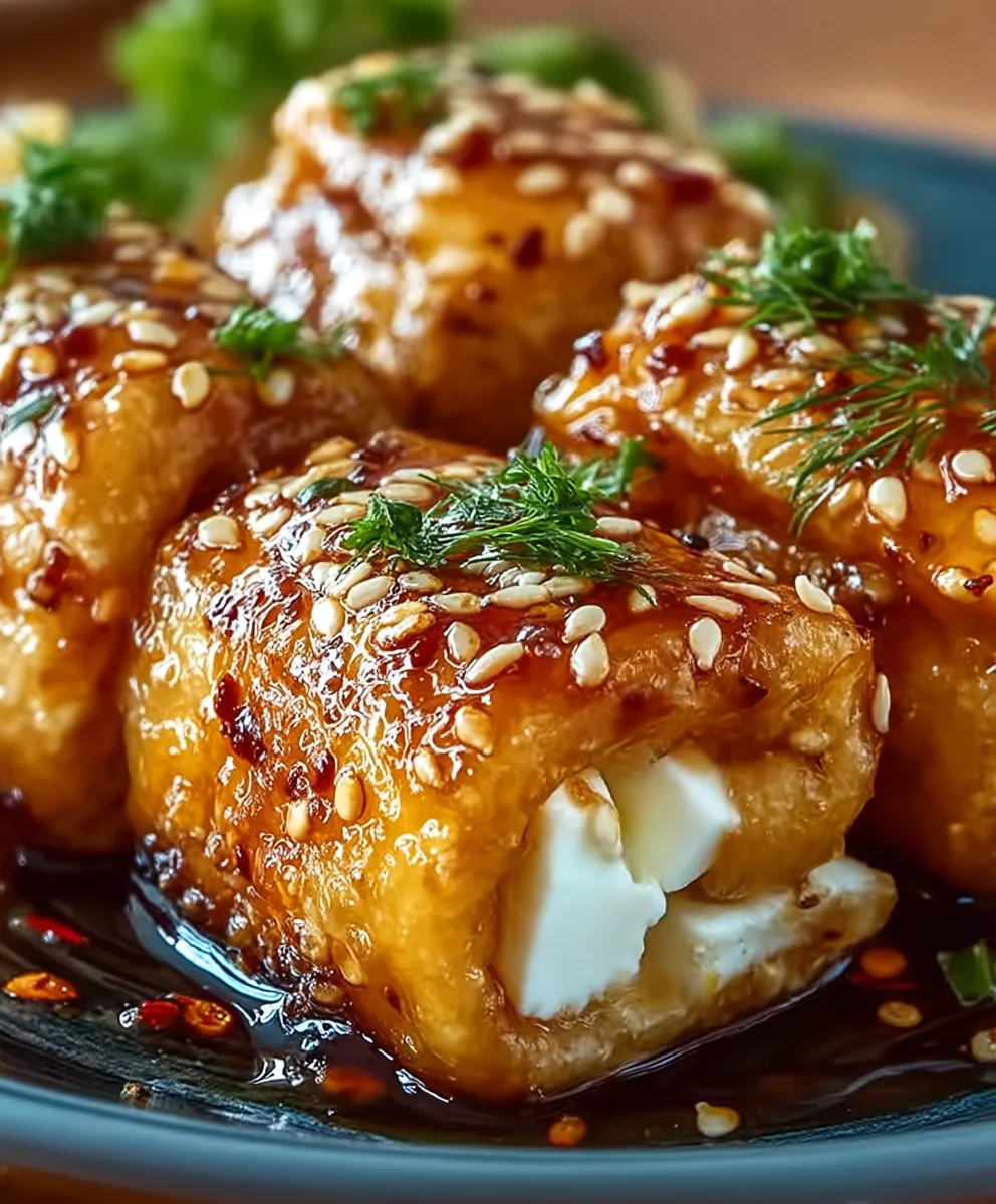 Ofen-Feta Röllchen mit Chili Honig: Ultimativer Genuss!