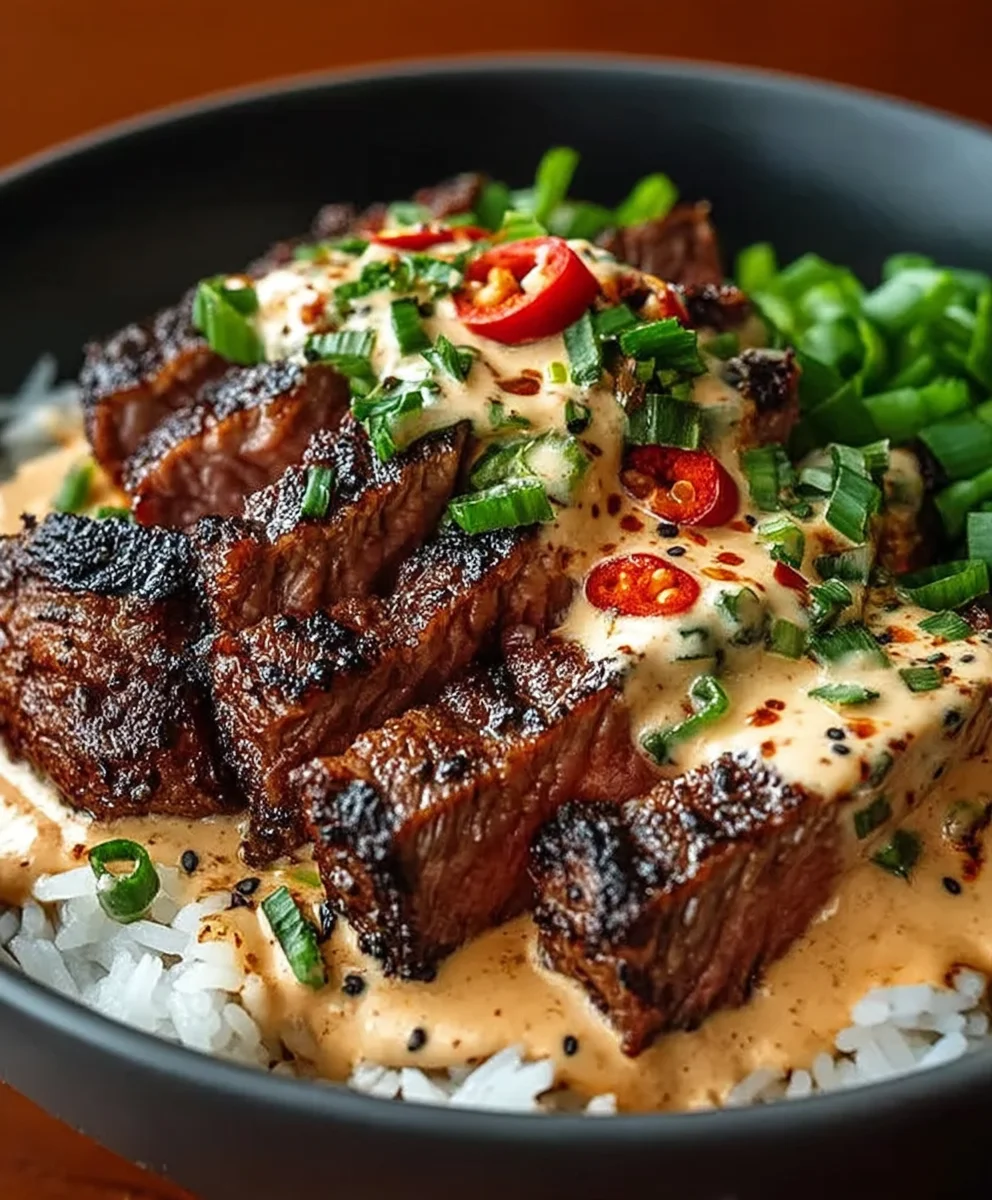 Koreanische BBQ Steak Reisschale: Ultimativ Würzig Lecker