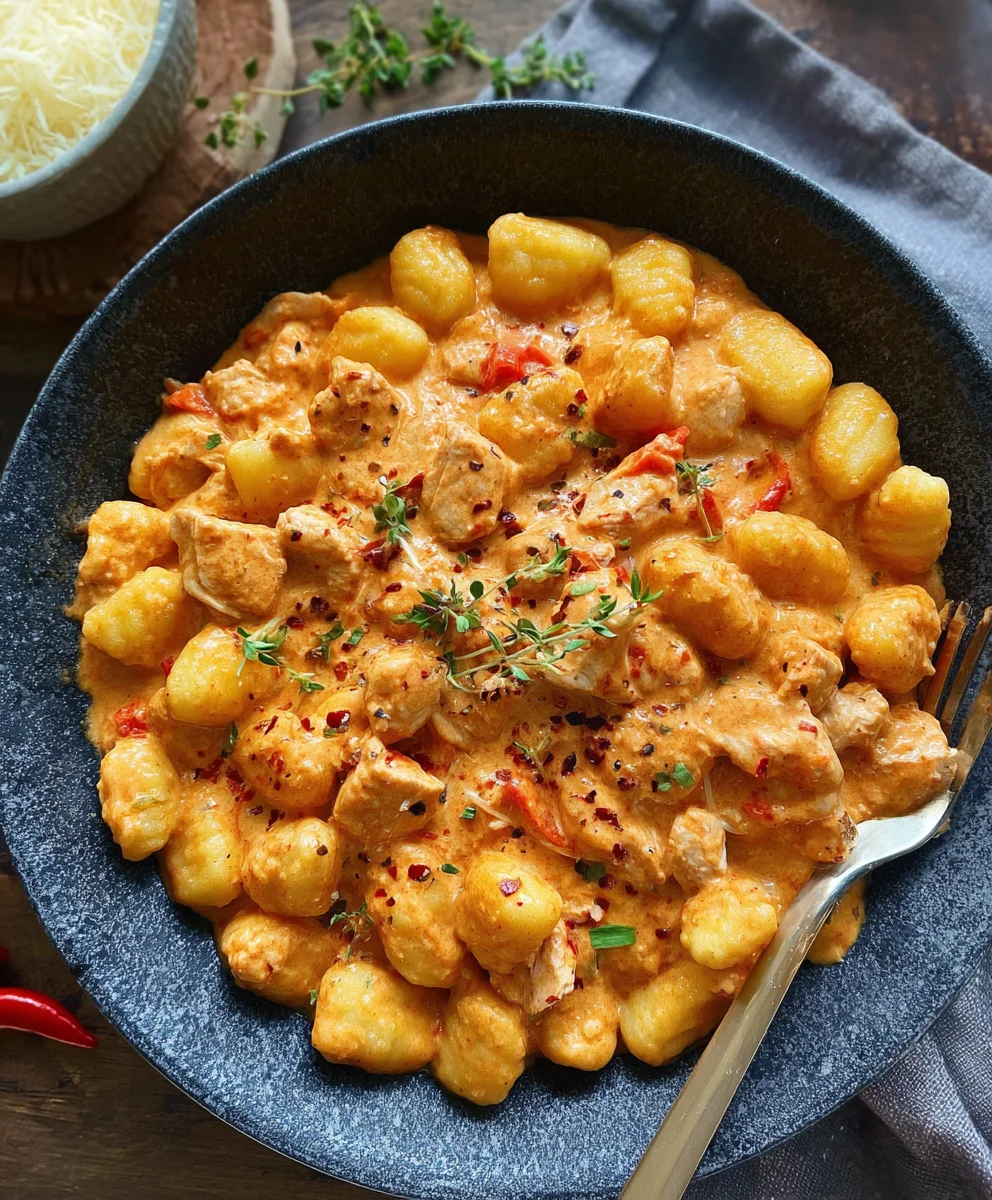 Gnocchi Huhn Paprika: Cremiges & schnelles Gericht!