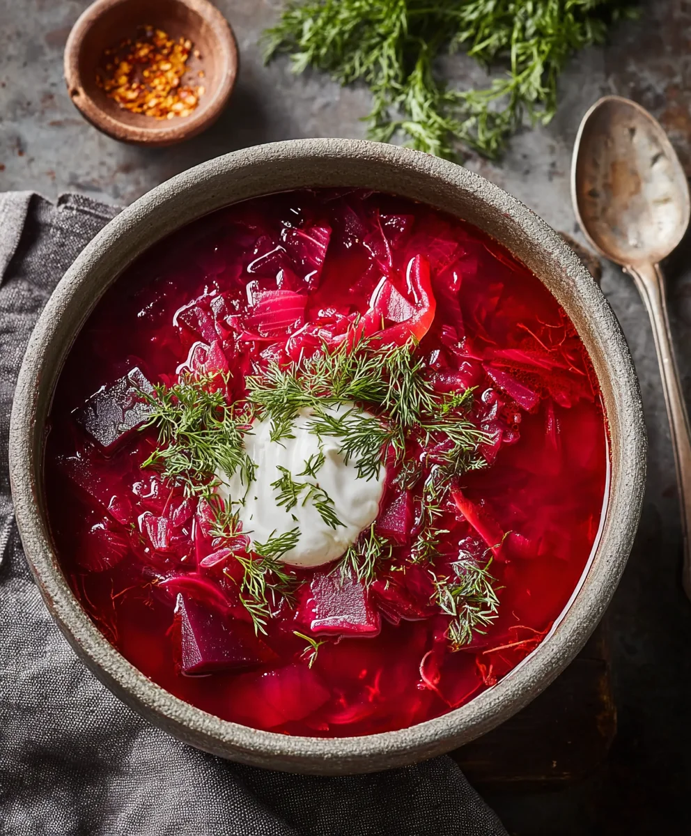 Borschtsch: Herzhafte Rote Bete Suppe – Traditionell & Lecker