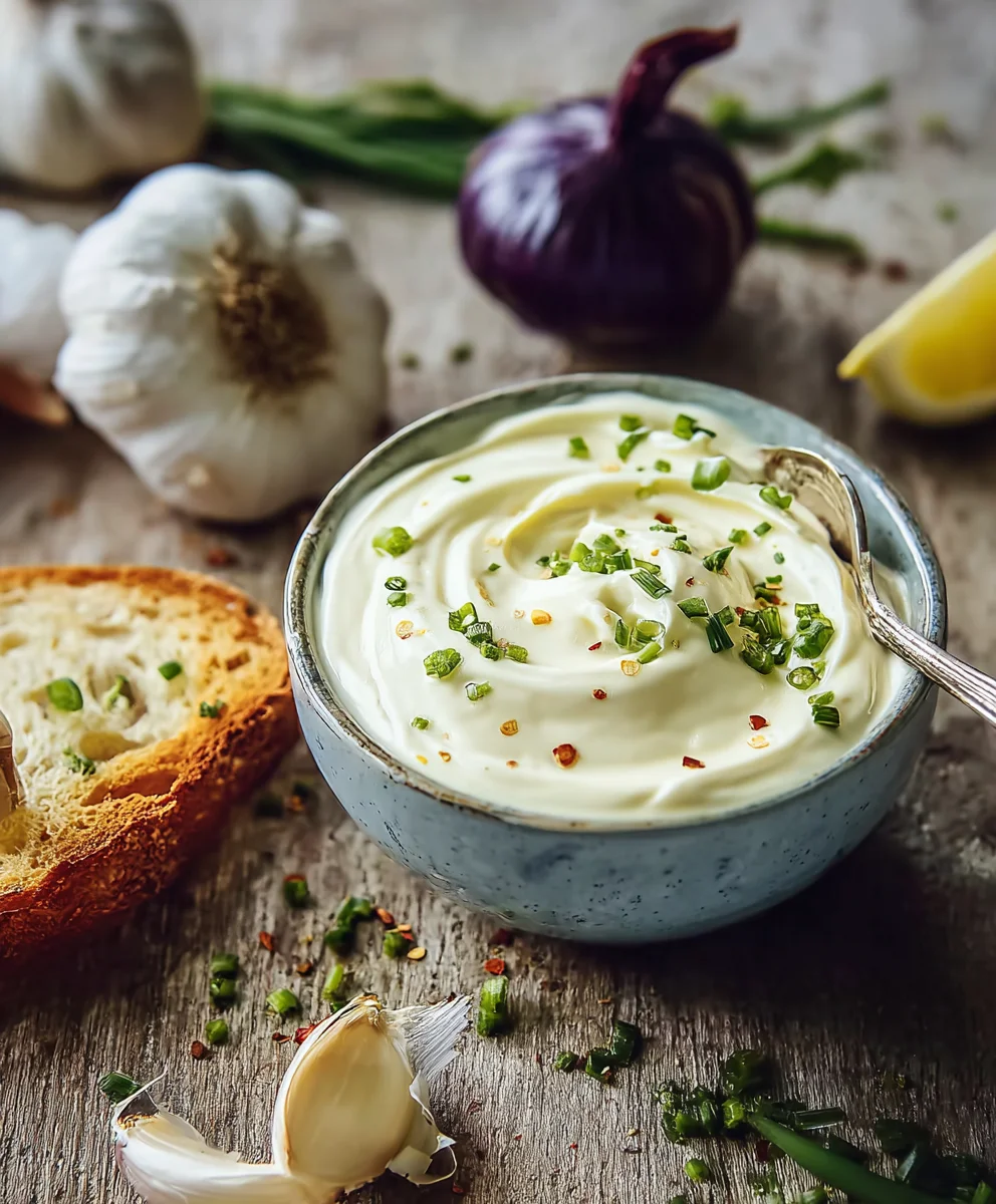 Knoblauch Creme Frisch Mayo Rezept: Lecker, cremig, einfach!