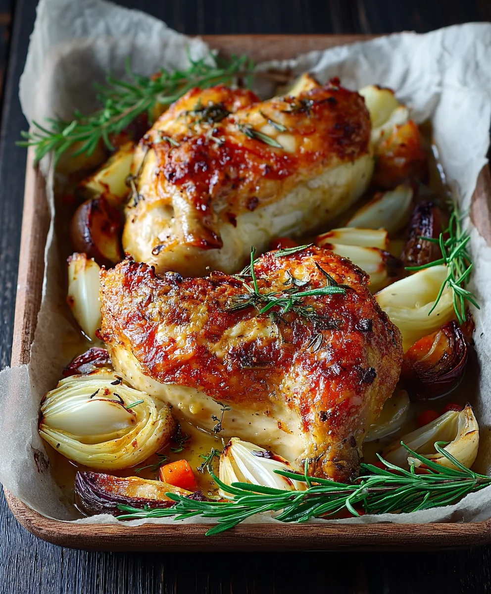 Saftiges Ofenhähnchen mit Gemüse: Dein gesundes Abendessen