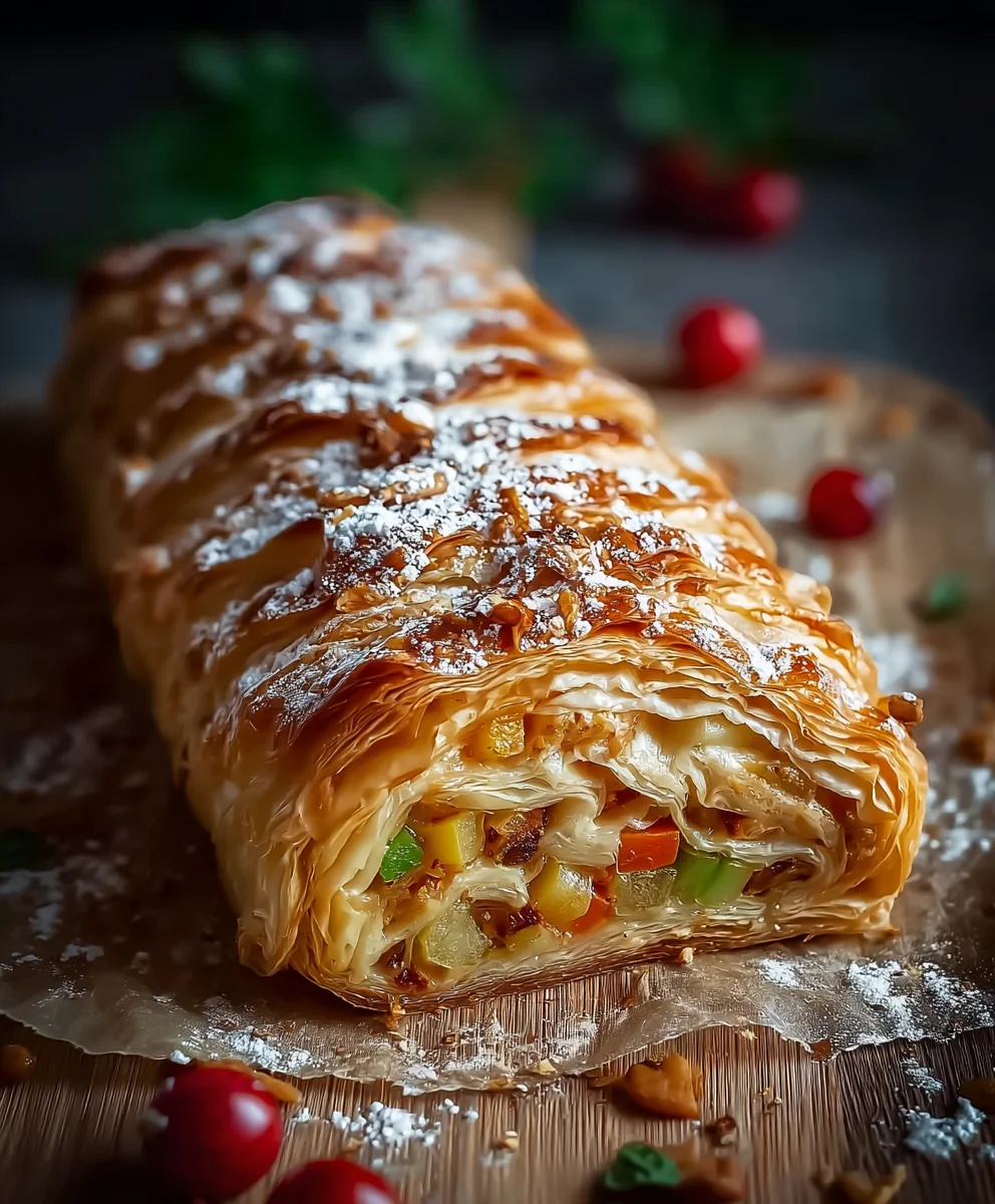 Gemuesestrudel Blaetterteig Gemuese