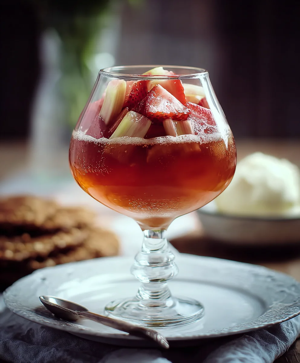 Erdbeer-Rhabarber-Ingwer Eis mit Non-Alkohol Bier