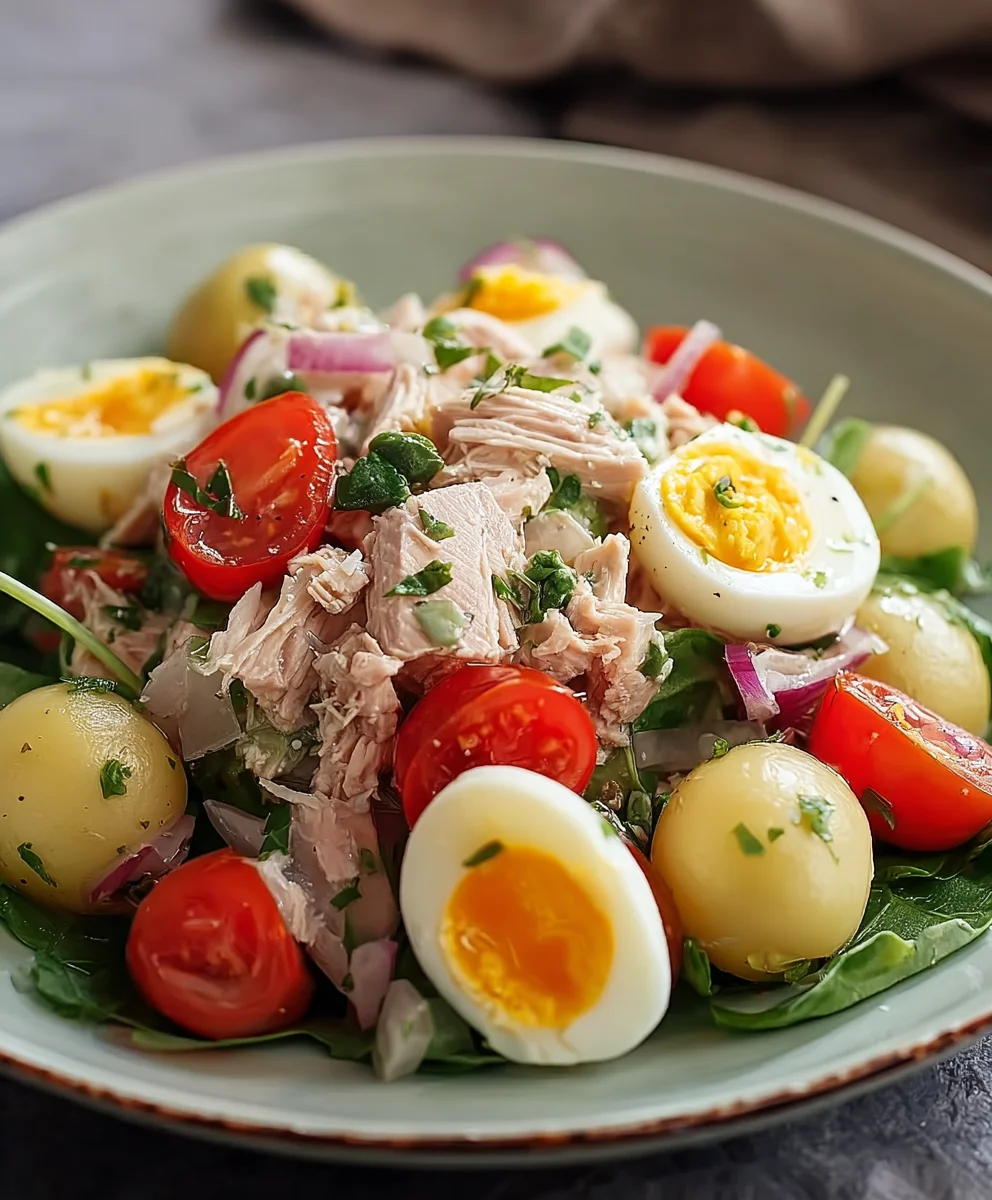 Thunfischsalat mit Ei: Leichtes Rezept für dein Abendessen