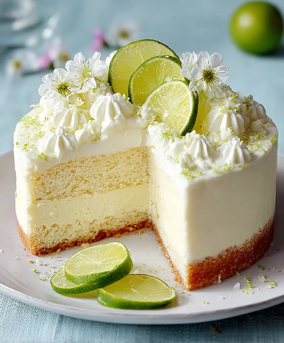 Limetten Frischkäse Torte – Sommerlich leicht & cremig