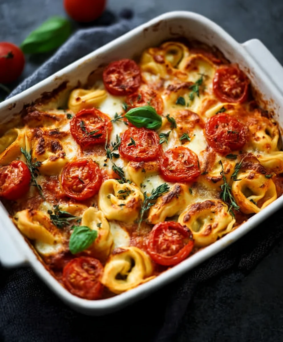 Schneller Tortellini Auflauf: Tomaten & Mozzarella Genuss